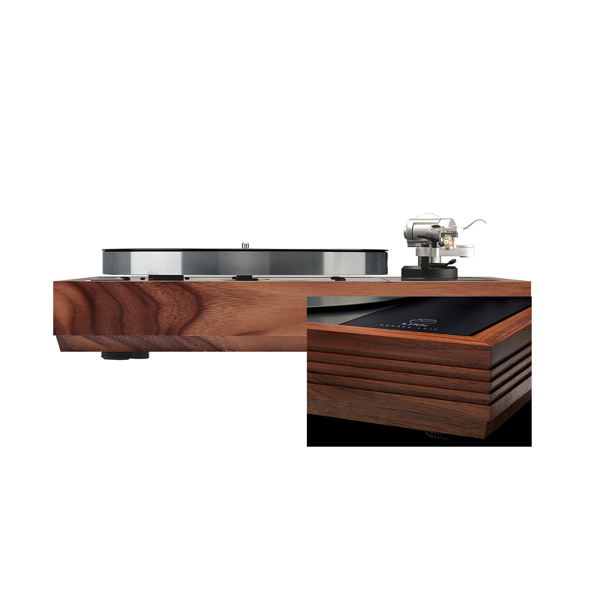 Linn-Klimax-LP12-walnut-fluted